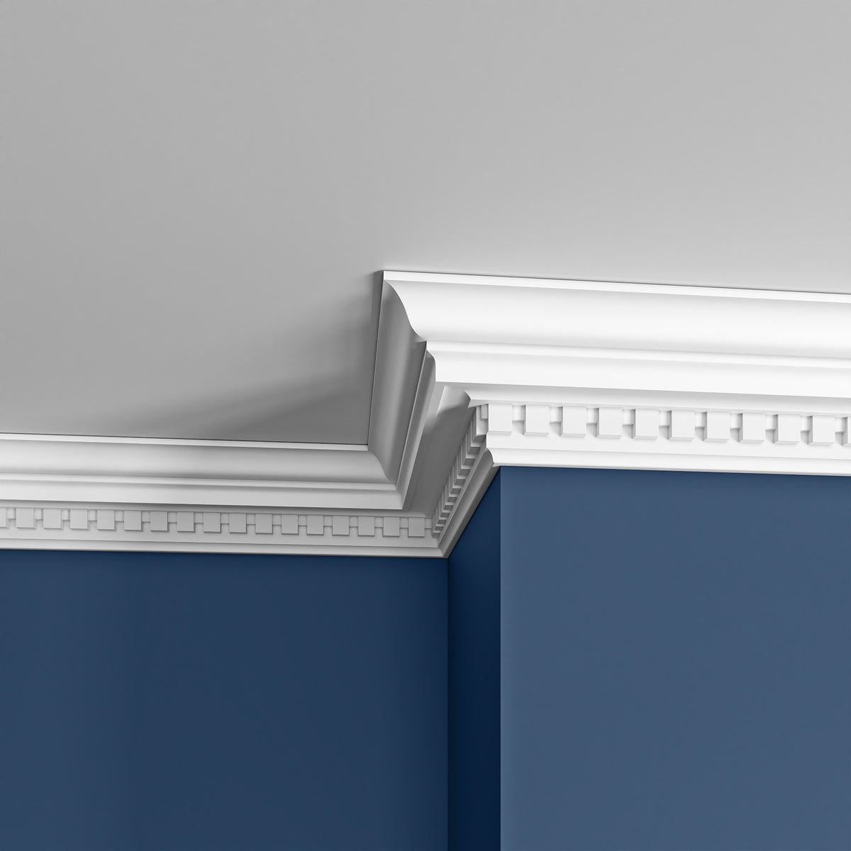 Coving Bind CS9069 PU Dentil Cornice Lightweight Coving 2.44m – Coving Shop UK